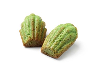 Lezzetli kirazlı kurabiyeler beyaza izole edilmiş.