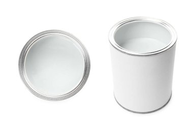 Pastel boya, beyaza izole edilmiş. Üst ve yan görünüm