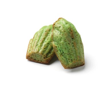 Lezzetli kirazlı kurabiyeler beyaza izole edilmiş.