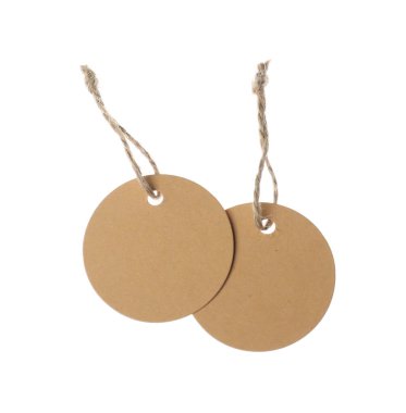 Beyaz üzerinde izole edilmiş dizgileri olan boş etiketler