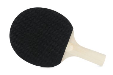 Bir pinpon raketi beyaza izole edilmiş.