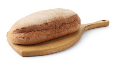 una hogaza de pan aislado en blanco