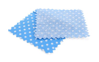 Benekli kumaş örnekleri beyazda izole edildi