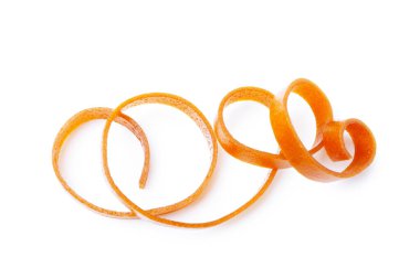 Beyaz arka planda nefis meyve rulosu, üst manzara.