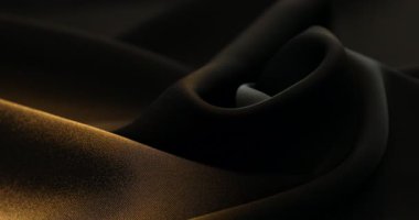 Arkaplan olarak buruşuk kahverengi ipek kumaş, yakın plan