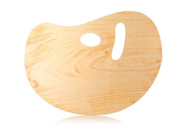 Boş ahşap palet beyaz üzerine izole