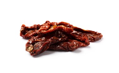 Lezzetli, kurutulmuş, beyaz domatesler.