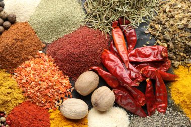 Masada, düzlükte birçok farklı baharat var.