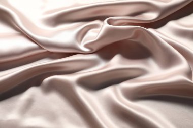 Arkaplan olarak güzel buruşmuş ipek kumaş, yakın plan