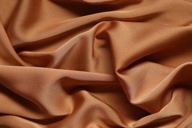 Arkaplan olarak güzel buruşmuş ipek kumaş, üst görünüm