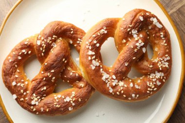 Masada tuzlu krakerler, üst manzara.