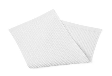 Bir temiz waffle havlusu beyaz, üst manzara