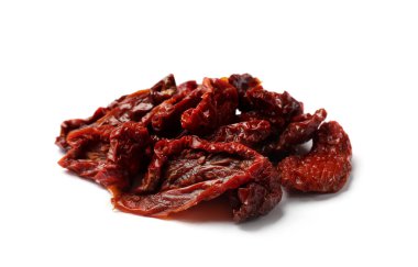 Lezzetli, kurutulmuş, beyaz domatesler.