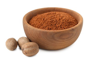 Fındık tozu kasede, fındık da beyazda.