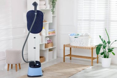 Modern dik vapur kapalı alanda. Metin için boşluk