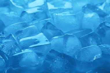 Arkaplan olarak temiz buz küpleri, yakın plan