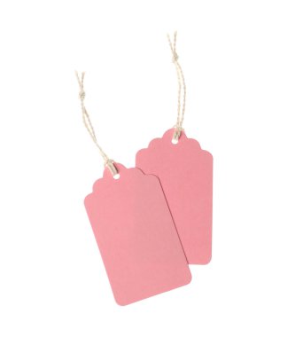 Beyaz üzerinde izole edilmiş dizgileri olan boş etiketler