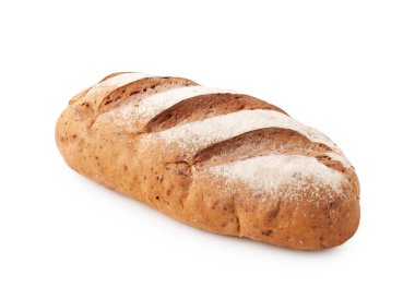una hogaza de pan aislado en blanco