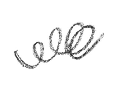 Güzel kaş darbeleri beyaz, üst manzarada izole.