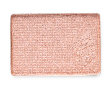 Göz farı tazeleme tavası beyaz, üst görünümde izole.