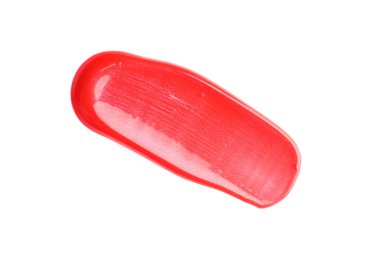 Üst görünümde izole edilmiş ruj örneği