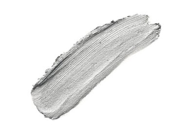 Beyaz, üst manzarada izole edilmiş güzel krem rengi göz farı örneği