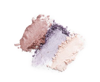 Beyaz, üst manzara üzerinde izole edilmiş güzel göz falı örnekleri