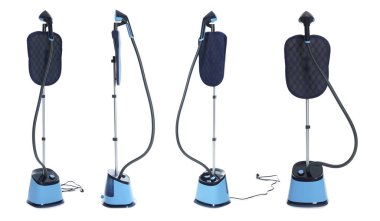 Modern dik vapur beyaza izole edilmiş, set