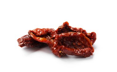 Lezzetli, kurutulmuş, beyaz domatesler.