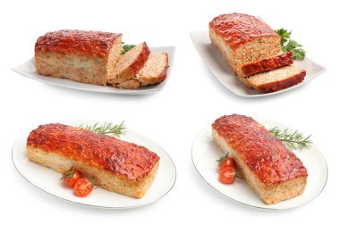 Lezzetli fırınlanmış rulo köfte.