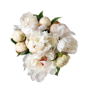 Beyaz bir buket güzel şakayık.