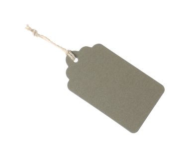 beyaz üzerine izole edilmiş dizgi ile boş etiket