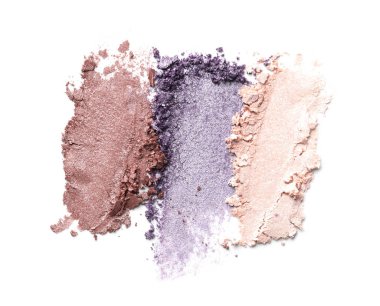 Beyaz, üst manzara üzerinde izole edilmiş güzel göz falı örnekleri