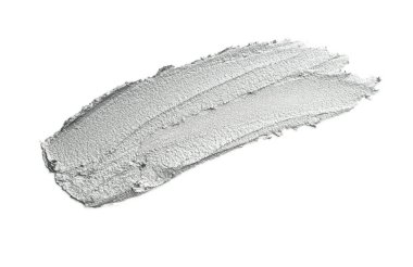 Beyazda izole edilmiş güzel krem rengi göz farı örneği