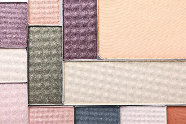 Güzel göz farı dolum kapları arka plan olarak, üst görünüm