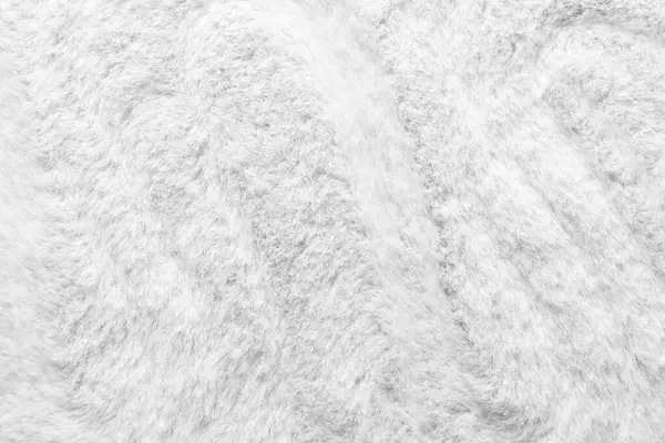 Arkaplan olarak beyaz kürklü kumaşın dokusu, yakın plan