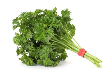 Bunch of fresh parsley isolated on white