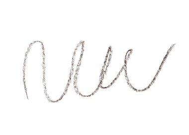 Güzel kaş darbeleri beyaz, üst manzarada izole.