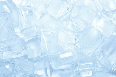 Arkaplan olarak temiz buz küpleri, yakın plan