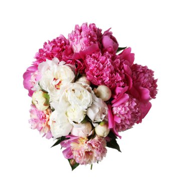 Beyaz bir buket güzel şakayık.