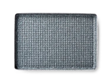 Güzel göz farı dolumu beyaz, üst görünümde izole.