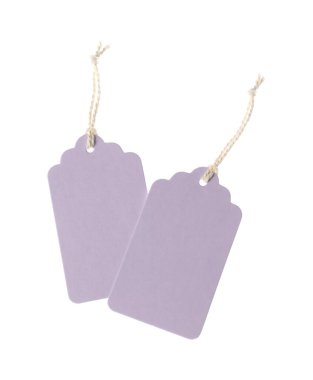 Beyaz üzerinde izole edilmiş dizgileri olan boş etiketler