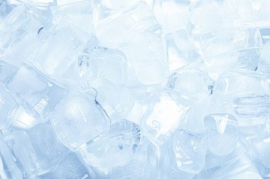 Arkaplan olarak temiz buz küpleri, yakın plan