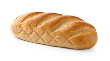 una hogaza de pan aislado en blanco