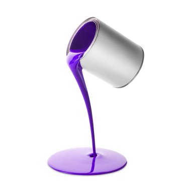 Kutudan beyaz arkaplana boya dökülüyor