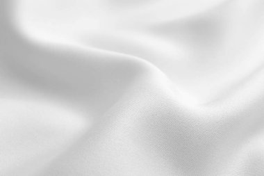 Texture of white fabric as background, closeup