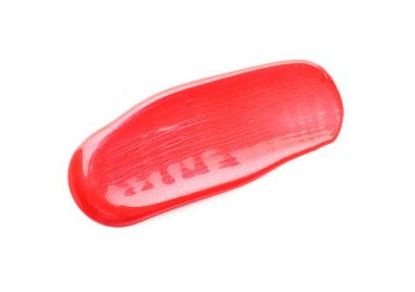 Üst görünümde izole edilmiş ruj örneği