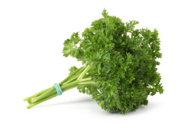 Bunch of fresh parsley isolated on white