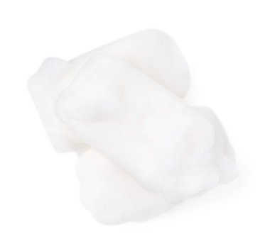 Köpüklü sabun çubukları beyaz, üst görünüm