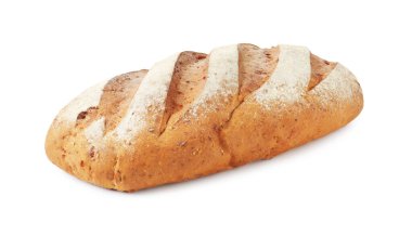 una hogaza de pan aislado en blanco